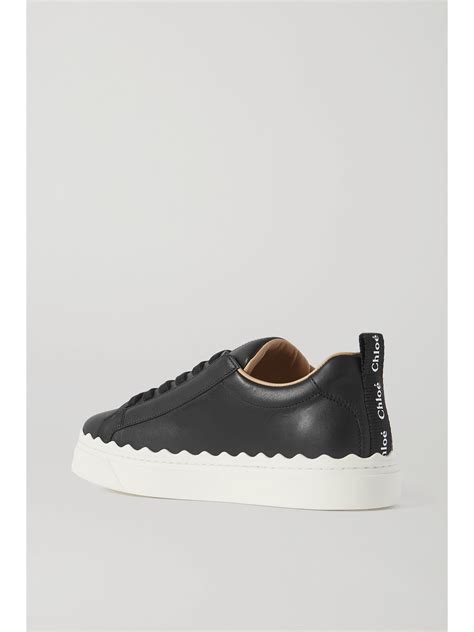 chloe scalloped sneakers